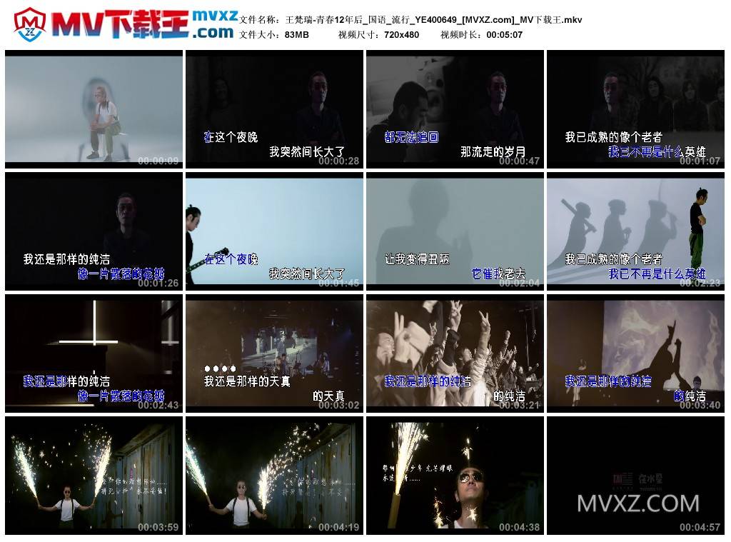 王梵瑞-青春12年后_国语_流行_YE400649